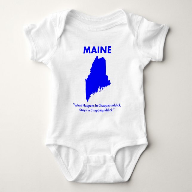 Body Para Bebê Maine - O que acontece em Chappaquiddick... (Frente)