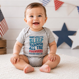 Body Para Bebê Mais Propenso a Dormir Durante os Fogos de Artifíc