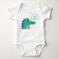 Mais tarde! Jacaré! Bodysuit do bebê