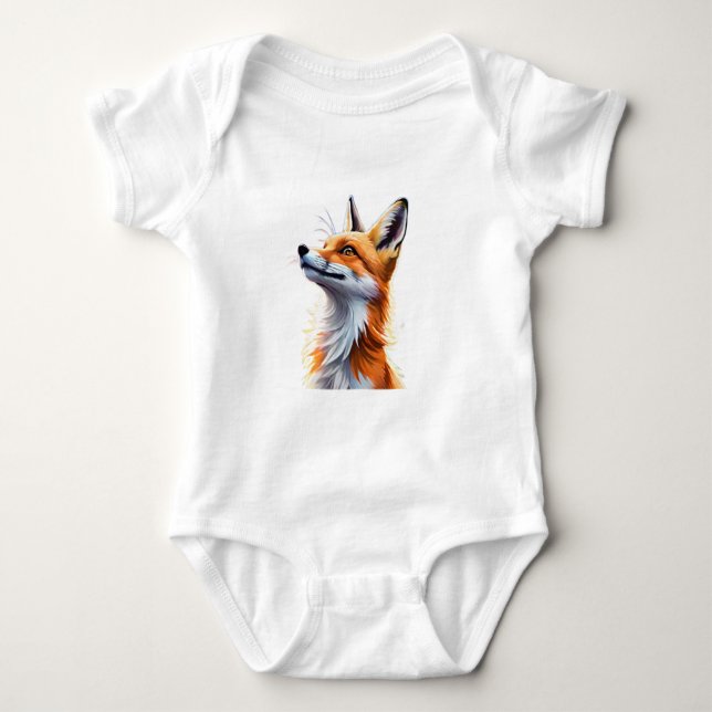 Body Para Bebê Majestic Fox (Frente)