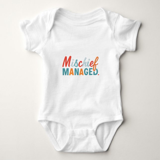 Body Para Bebê Mal-Chefe Gerenciado (Frente)