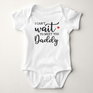 Body Para Bebê Mal posso esperar para te conhecer, papai