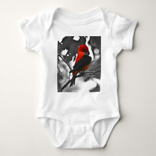 Body Para Bebê Male Scarlet Tanager