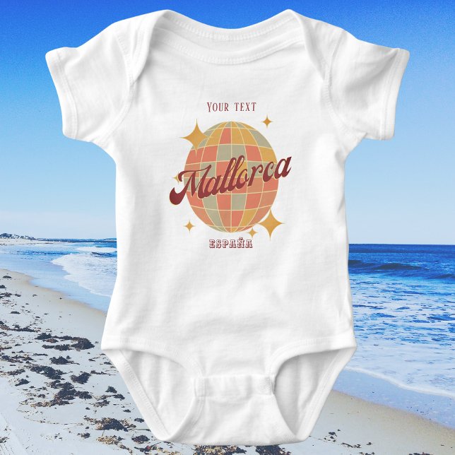 Body Para Bebê Mallorca Mallorca Magaluf Espanha Retro (Criador carregado)