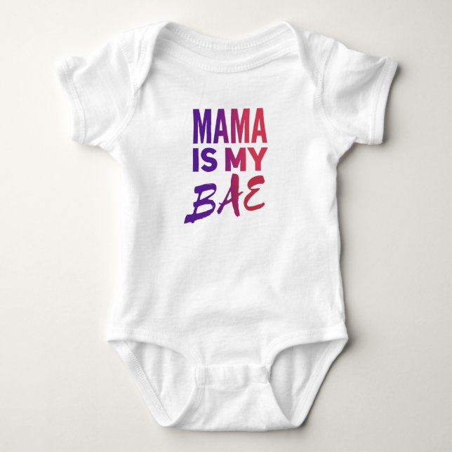 Body Para Bebê MAMA Baby Jersey - Bodô (Frente)