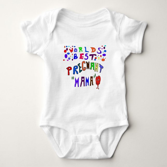 Body Para Bebê Mama grávido (Frente)