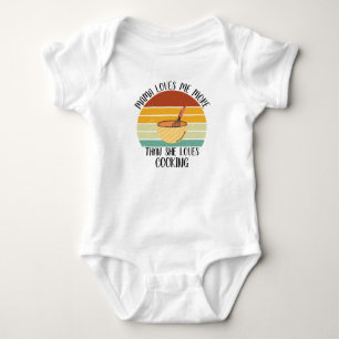 Body Para Bebê Mama Me Ama Mais Do Que Ama Cozinhar CUSTOM