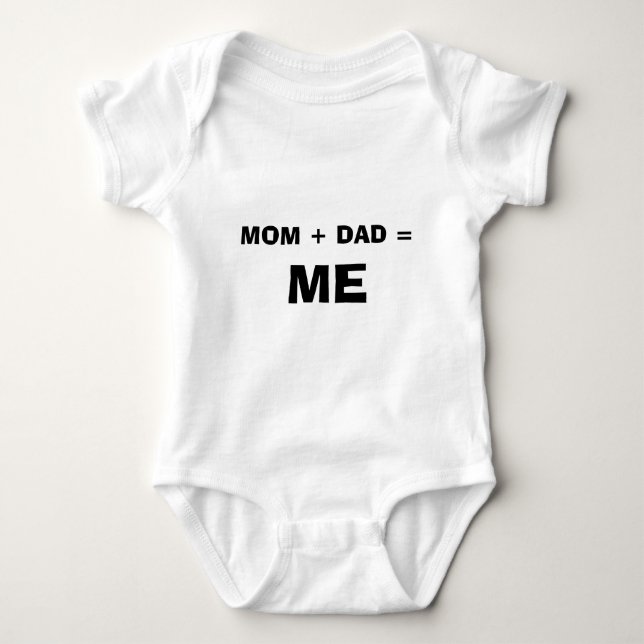 BODY PARA BEBÊ MAMÃ + PAI = MIM (Frente)