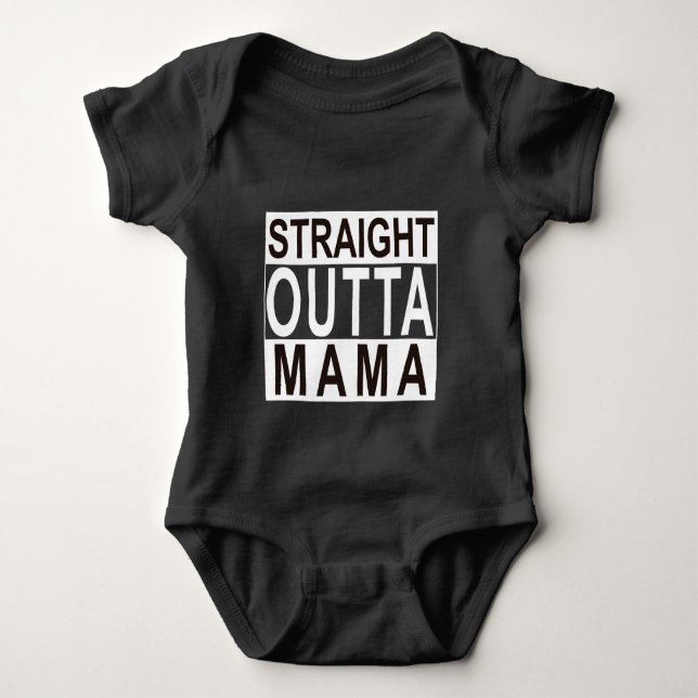 Body Para Bebê Mama reto Bebê Bodysuit de Outta (Frente)