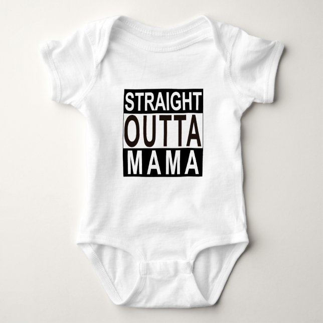 Body Para Bebê Mama reto Bodysuit de Outta (Frente)