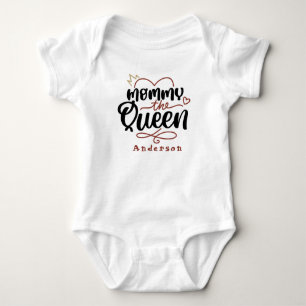 Body Para Bebê Mamãe A Rainha Nome Personalizado Fofo