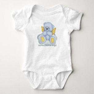 Body Para Bebê Mamãe Anjo Pequeno (azul) Criança Creeper