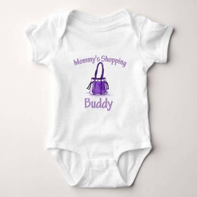 Body Para Bebê Mamãe Comprando Buddy (Frente)