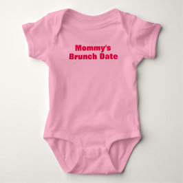 Body Para Bebê Mamãe Date Baby Jersey Bodydress