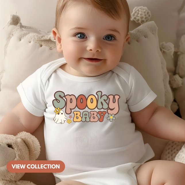 Body Para Bebê Mamãe de Halloween do Bebê Spooky e eu combinando (Criador carregado)