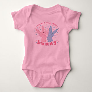 Body Para Bebê Mamãe e coelhinho Pai