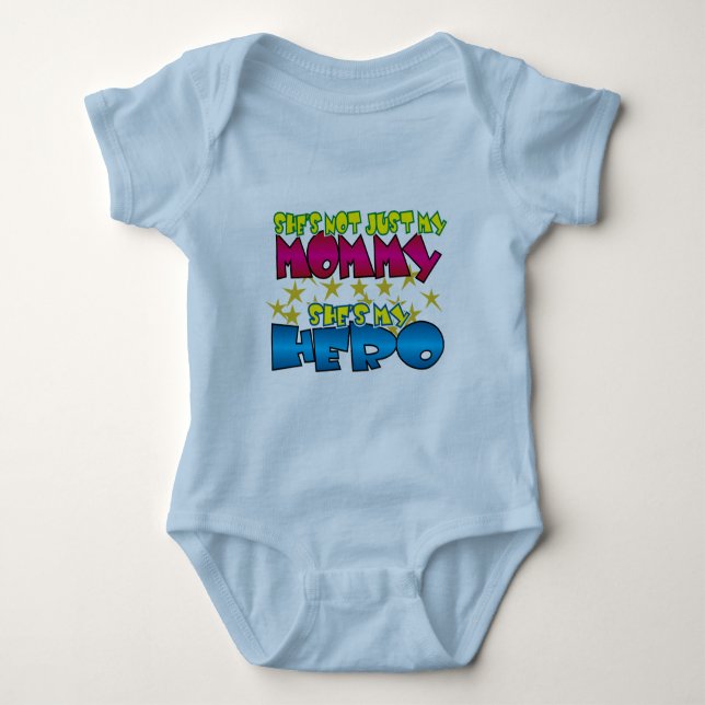 Body Para Bebê Mamãe Hero (Frente)