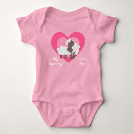Body Para Bebê Mamãe me ama como cordeiro