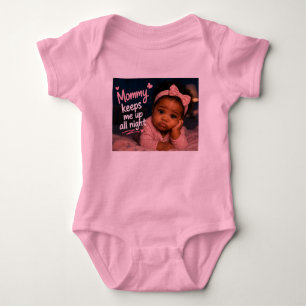 Body Para Bebê Mamãe Me Mantém Acordado a Noite Toda