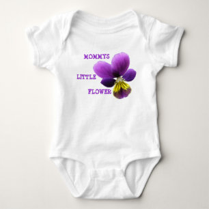 Body Para Bebê Mamãe Pequena Flor Personalizável Vestuário De Beb