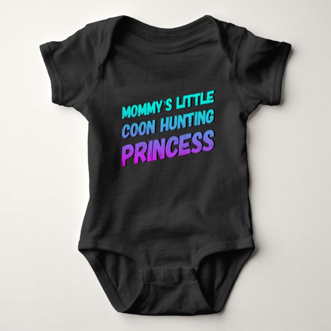 Body Para Bebê Mamãe Pequena Lua caçando Princesa Bebê Roupa (Frente)