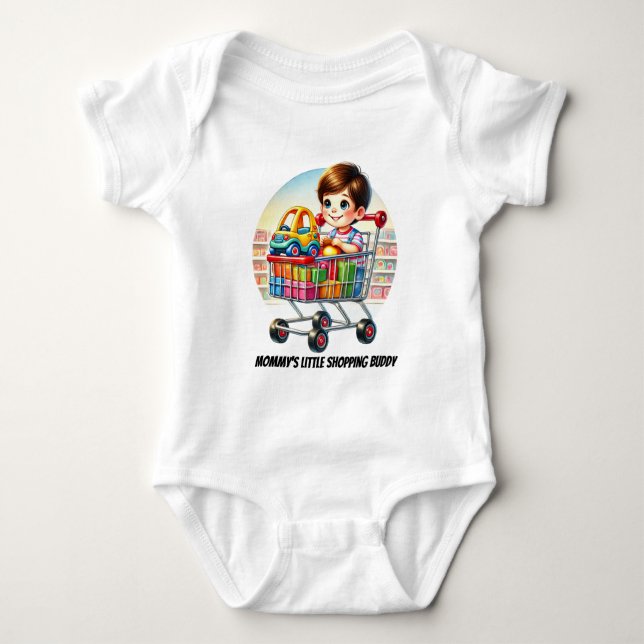 Body Para Bebê Mamãe pequeno compro personalizável (Frente)