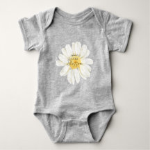 Mama's Little Blossom Cute Daisy Cinza