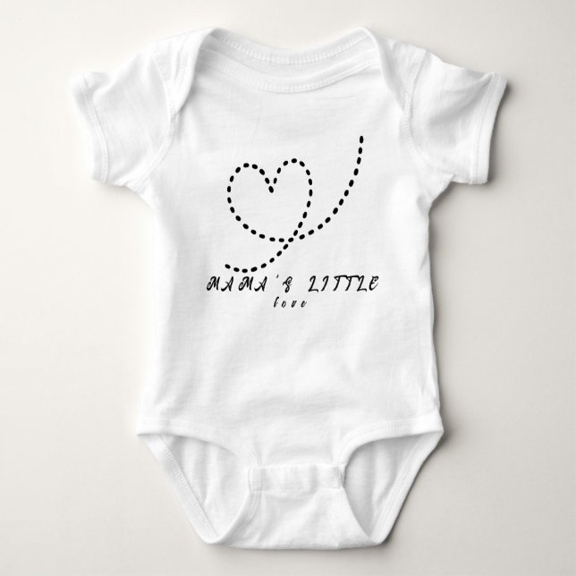 Body Para Bebê Mama's Little Love Cute Morden (Frente)