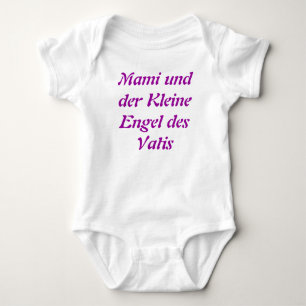 Body Para Bebê Mami und der Kleine Engel des Vatis, em alemão