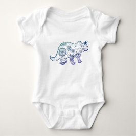 Body Para Bebê Mandala Dinossaur Desenhando Bebê Roupa