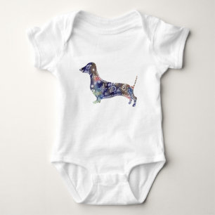 Body Para Bebê Mandala Dog Jersey Bodyfato, Branco