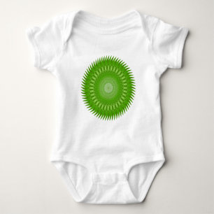 Body Para Bebê Mandala verde do Sol