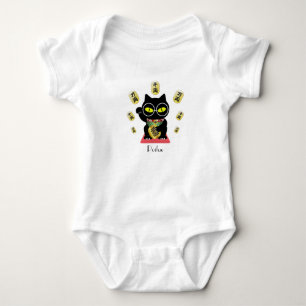 Body Para Bebê Maneki Neko Lucky Poilue