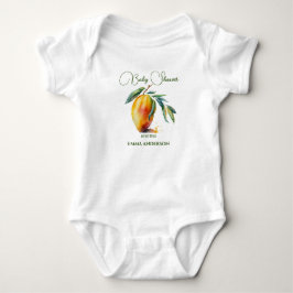 Body Para Bebê Manga Tropical | Chás de Bebê