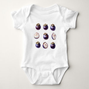 Body Para Bebê Mangostim Tropical Doce Fruta