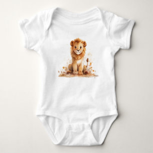 Body Para Bebê Manly Baby Lion Cub