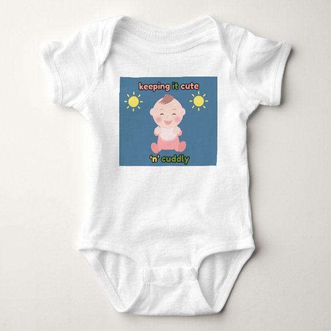 Body Para Bebê Mantendo o Cute "n" Fofo (Frente)