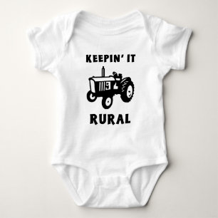 Body Para Bebê Mantendo o rural