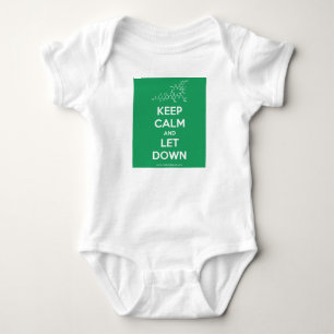 Body Para Bebê Mantenha a calma e deixe para baixo o uniforme do