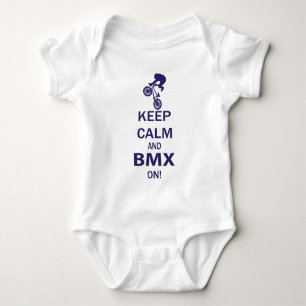 Body Para Bebê Mantenha a calma e o BMX ligado