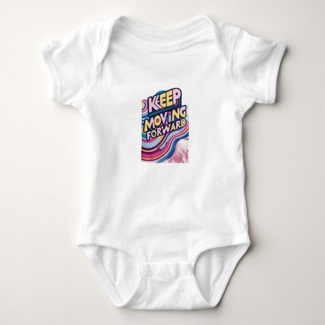BODY PARA BEBÊ MANTENHA-SE AVANÇANDO (Frente)