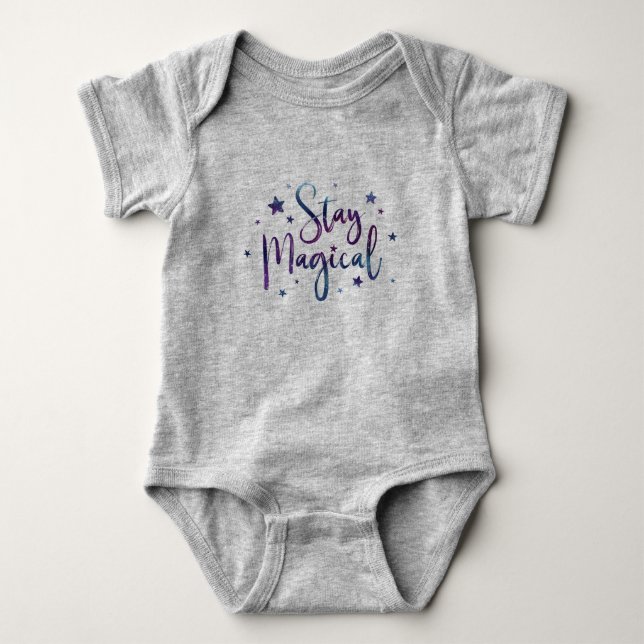 Body Para Bebê Mantenha-se magia (Frente)