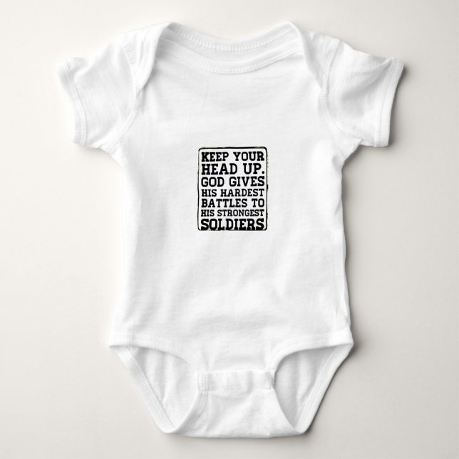 Body Para Bebê Mantenha sua cabeça acima (Frente)