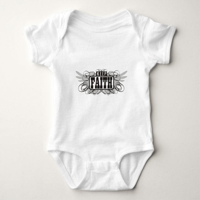 Body Para Bebê Manter Fé (Frente)