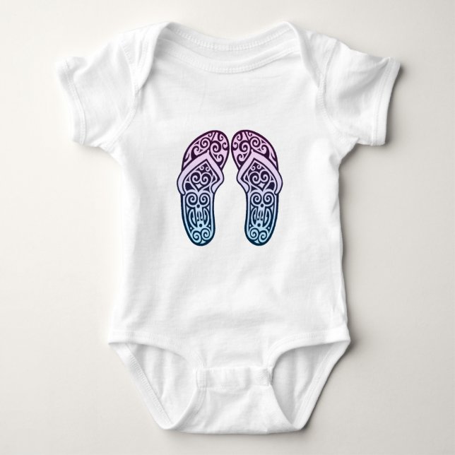 Body Para Bebê Maori Jandals (Frente)