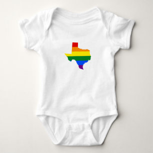 Body Para Bebê Mapa do orgulho de LGBT de Texas