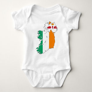 Body Para Bebê Mapa Irlandês da Nação Celta