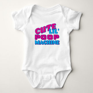 Body Para Bebê Máquina de Cocô Fofa