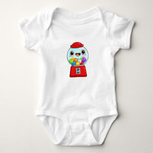 Body Para Bebê Máquina de Gumball de Kawaii