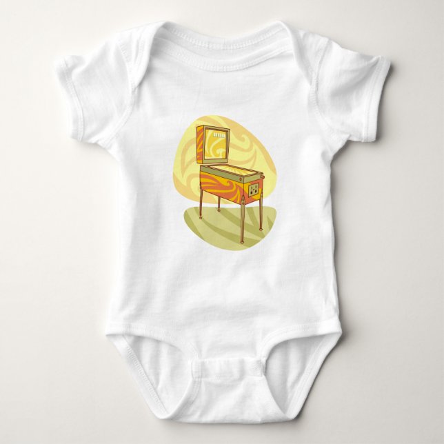 Body Para Bebê Máquina de pinball (Frente)